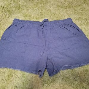 a.n.a Blue Women's Cargo Shorts